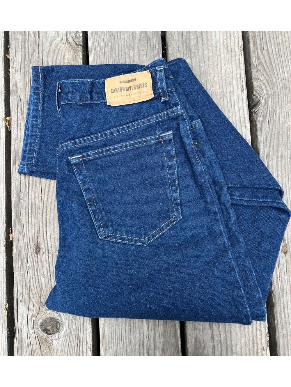 Vintage Canyon River Blues Denim Jeans 33x34 Relaxed Fit 14 16 Classic Casual